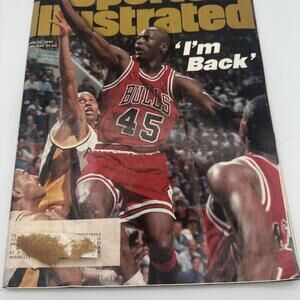March 27th 1995 VTG Sports Illustrated NBA Michael Jordan NCAA Bulls "I'm Back!"
